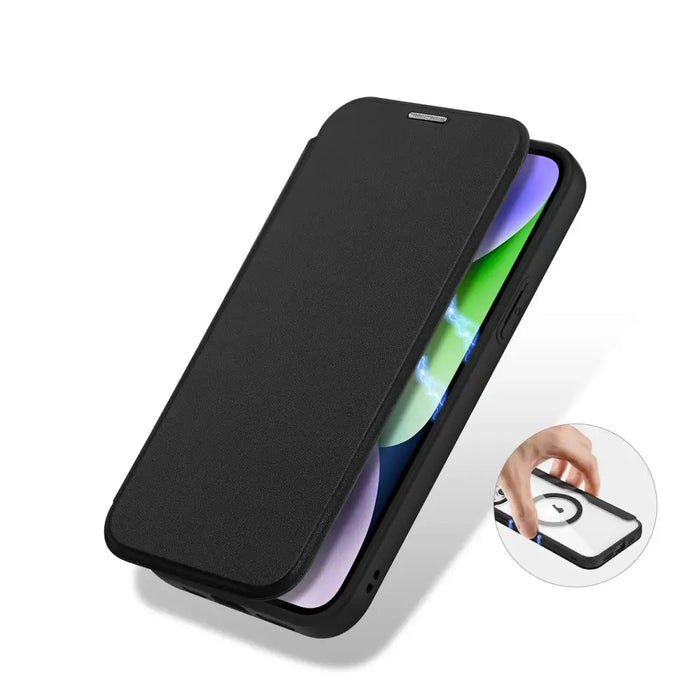 Dux Ducis Skin X Pro Magnetic Flip MagSafe Case iPhone 15 Plus - Black - Cell phone cases and covers<<<HurtelXML