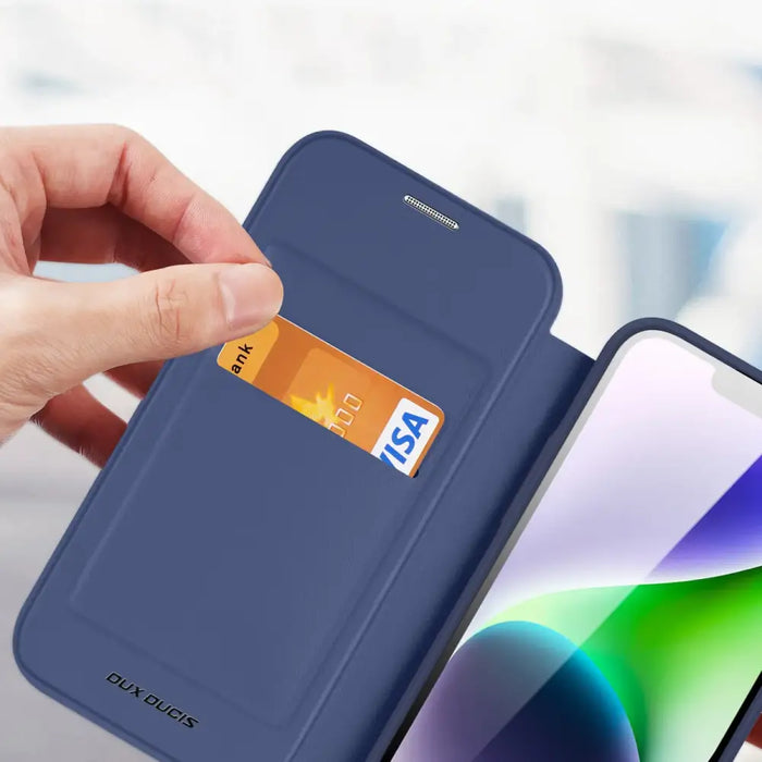 Dux Ducis Skin X Pro Magnetic Flip MagSafe Case iPhone 15 Plus - Blue - Cell phone cases and covers<<<HurtelXML