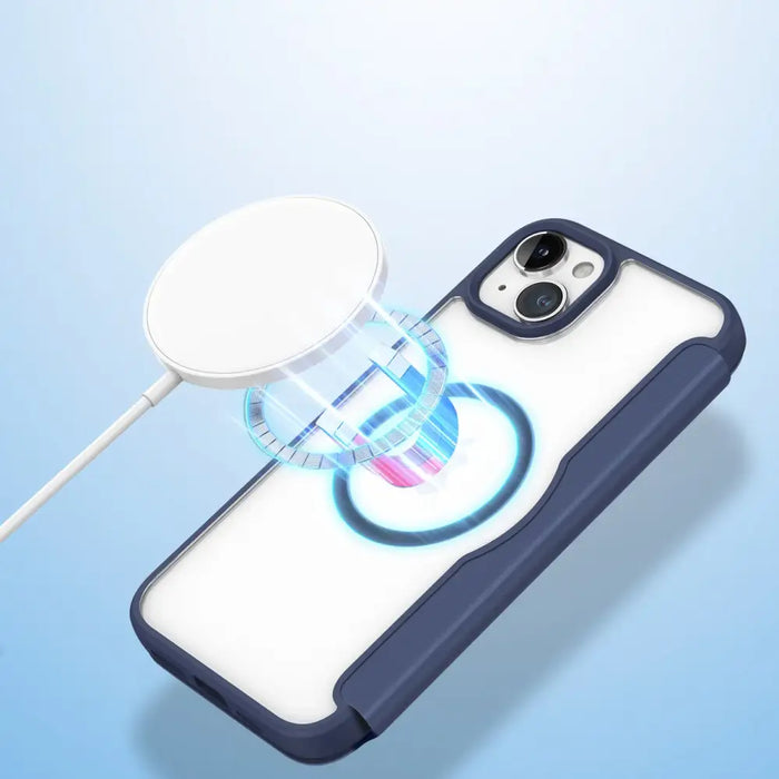 Dux Ducis Skin X Pro Magnetic Flip MagSafe Case iPhone 15 Plus - Blue - Cell phone cases and covers<<<HurtelXML