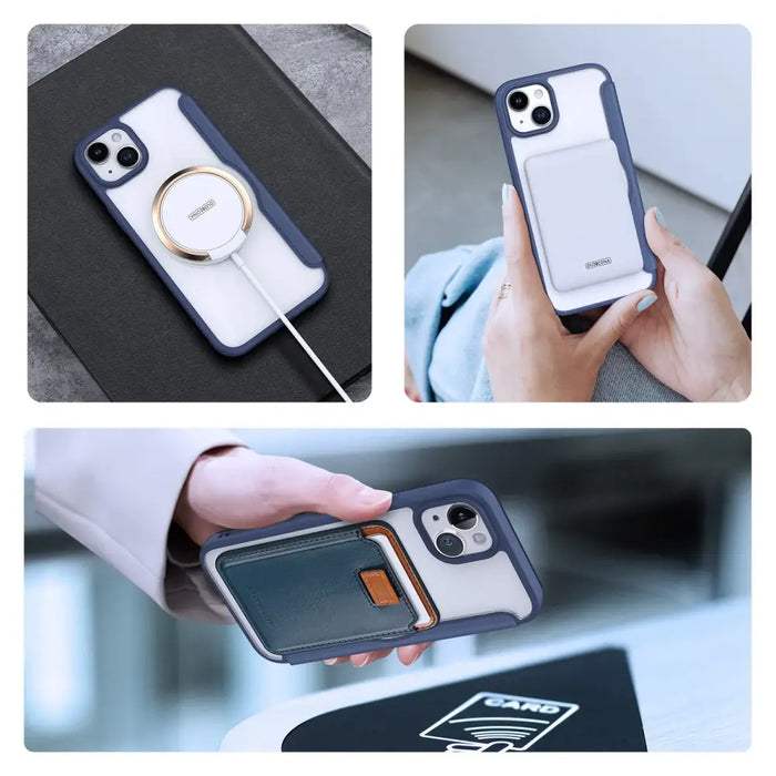 Dux Ducis Skin X Pro Magnetic Flip MagSafe Case iPhone 15 Plus - Blue - Cell phone cases and covers<<<HurtelXML