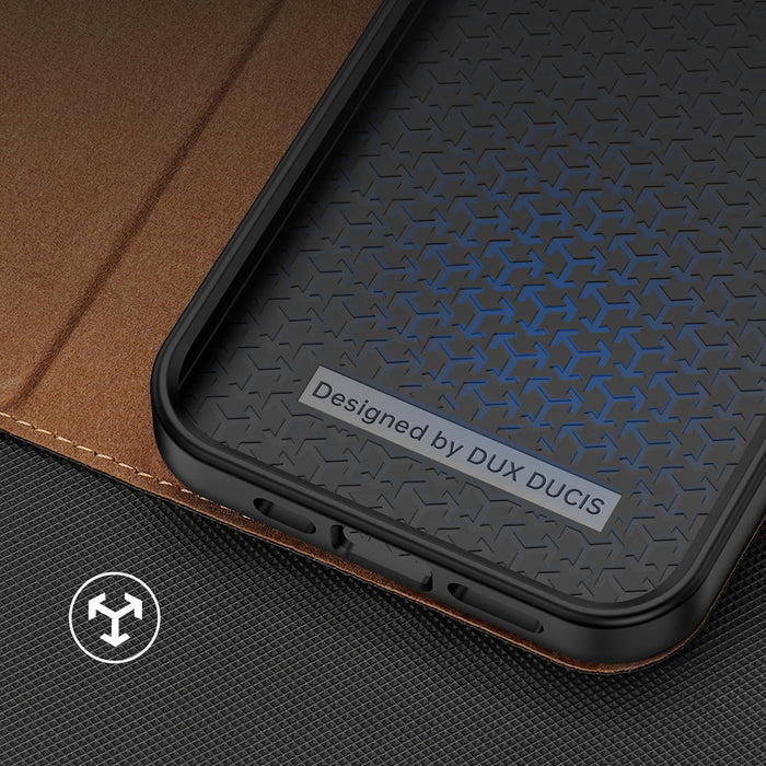 Dux Ducis Skin X2 case for iPhone 14 Pro Max case with magnetic flap brown - Cell phone cases and covers<<<HurtelXML