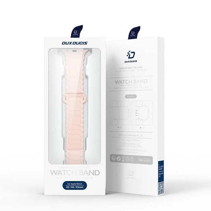 Dux Ducis Strap (Armor Version) Apple Watch Ultra SE 9 8 7 6 5 4 3 2 1 (49 45 44 42 mm) Silicone Magnetic Band Bracelet