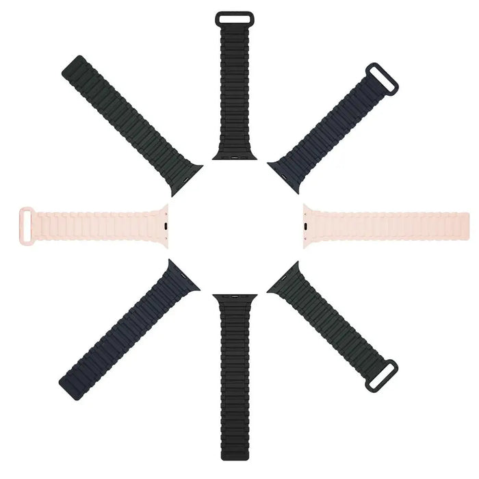 Dux Ducis Strap (Armor Version) Apple Watch Ultra SE 9 8 7 6 5 4 3 2 1 (49 45 44 42 mm) Silicone Magnetic Band Bracelet