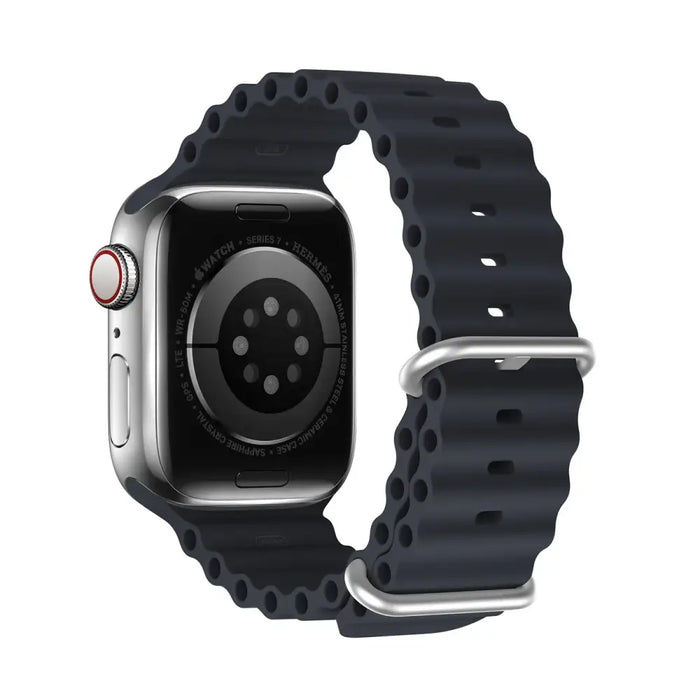 Dux Ducis Strap Watch Strap 9 / 8 / 7 / 6 / 5 / 4 / 3 / 2 / SE (41 / 40 / 38mm) Silicone Band Bracelet Gray (OceanWave