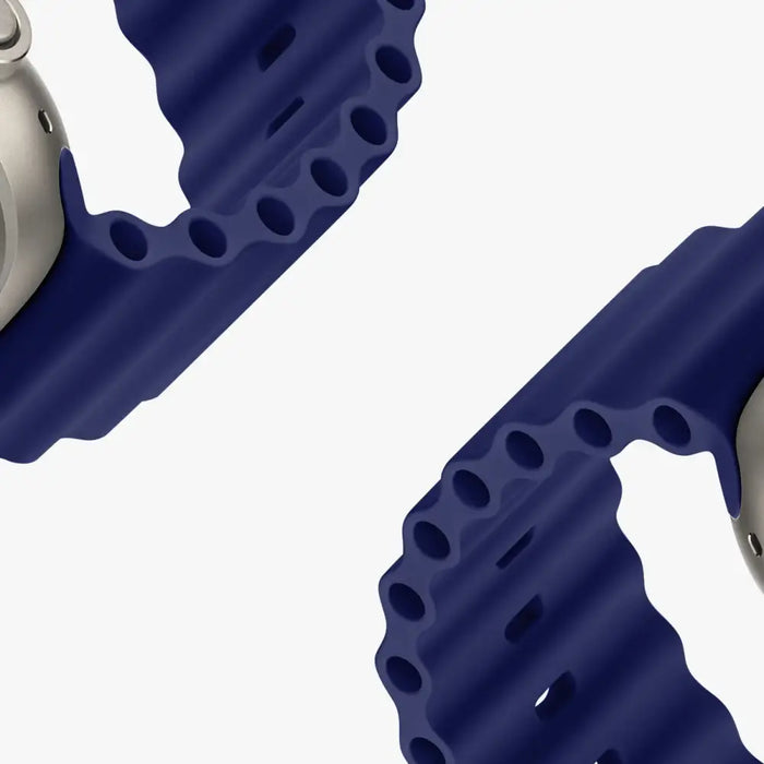 Dux Ducis Strap Watch Strap 9 / 8 / 7 / 6 / 5 / 4 / 3 / 2 / SE (41 / 40 / 38mm) Silicone Band Bracelet Navy Blue