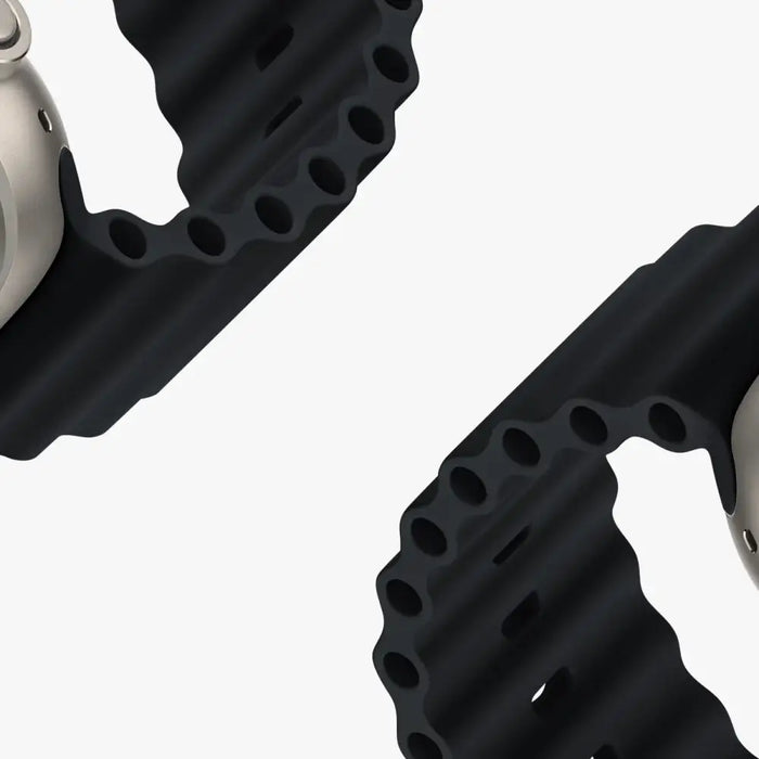 Dux Ducis Strap Watch Strap 9 / 8 / 7 / 6 / 5 / 4 / 3 / 2 / SE (41 / 40 / 38mm) Silicone Band Bracelet Gray (OceanWave