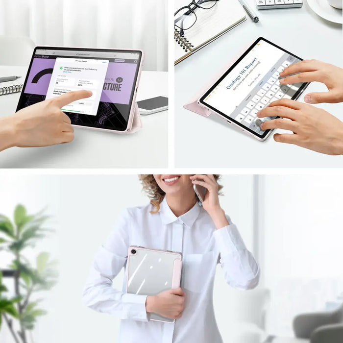 Dux Ducis Toby case with flip stand for Samsung Galaxy Tab A9+ - pink - Cell phone cases and covers<<<HurtelXML