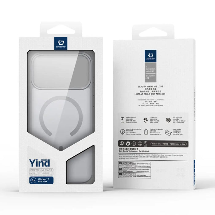 Dux Ducis Yind iPhone 17 Pro Case Compatible with MagSafe - Gray - Cell phone cases and covers<<<HurtelXML
