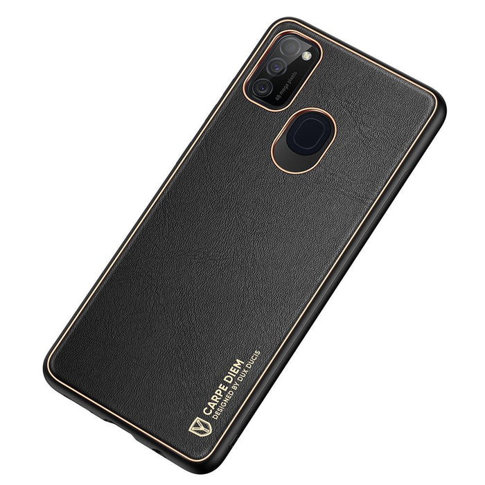 Dux Ducis Yolo elegant case made of soft TPU and PU leather for Samsung Galaxy M30s black - Cell phone cases