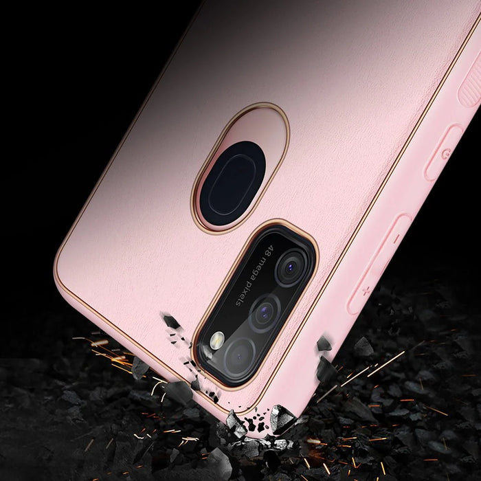 Dux Ducis Yolo elegant case made of soft TPU and PU leather for Samsung Galaxy M30s pink - Cell phone cases