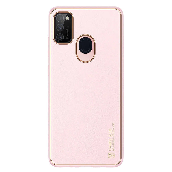 Dux Ducis Yolo elegant case made of soft TPU and PU leather for Samsung Galaxy M30s pink - Cell phone cases