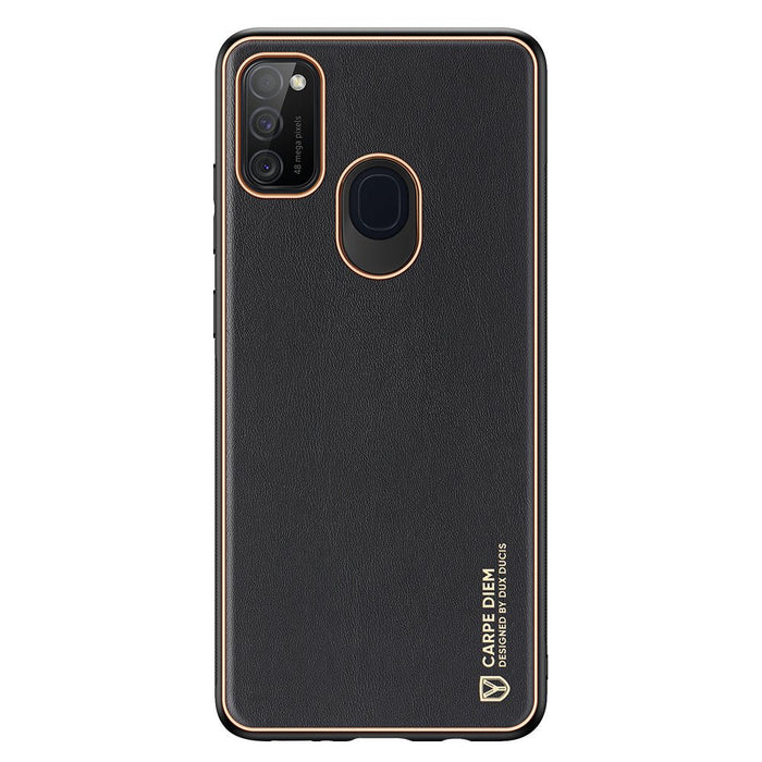 Dux Ducis Yolo elegant case made of soft TPU and PU leather for Samsung Galaxy M30s black - Cell phone cases