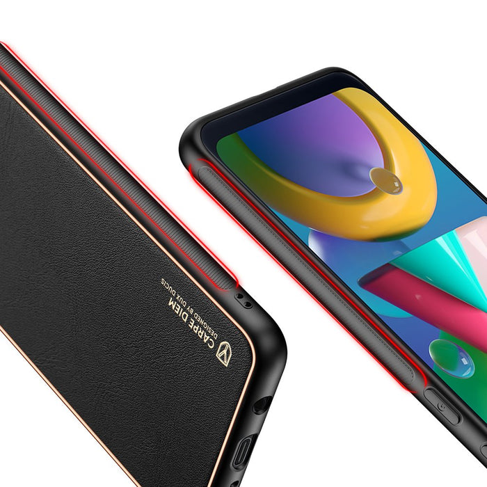 Dux Ducis Yolo elegant case made of soft TPU and PU leather for Samsung Galaxy M30s black - Cell phone cases