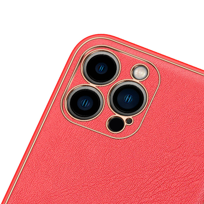 Dux Ducis Yolo elegant case made of soft TPU and PU leather for iPhone 13 Pro Max red - Cell phone cases