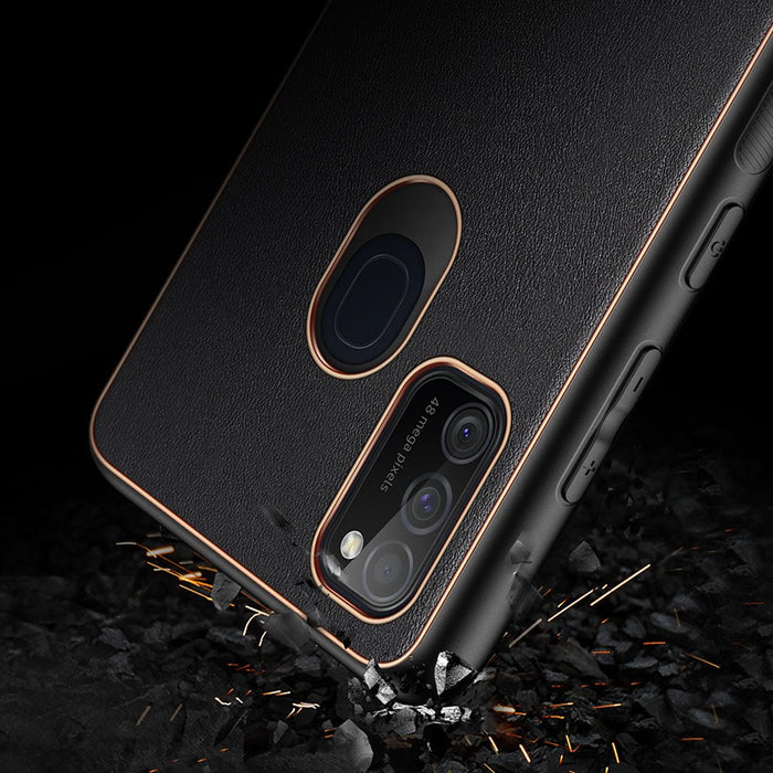 Dux Ducis Yolo elegant case made of soft TPU and PU leather for Samsung Galaxy M30s black - Cell phone cases