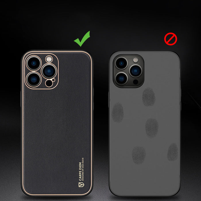 Dux Ducis Yolo elegant case made of soft TPU and PU leather for iPhone 13 Pro Max red - Cell phone cases