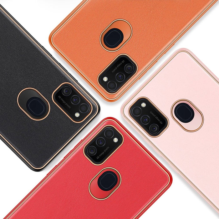 Dux Ducis Yolo elegant case made of soft TPU and PU leather for Samsung Galaxy M30s black - Cell phone cases