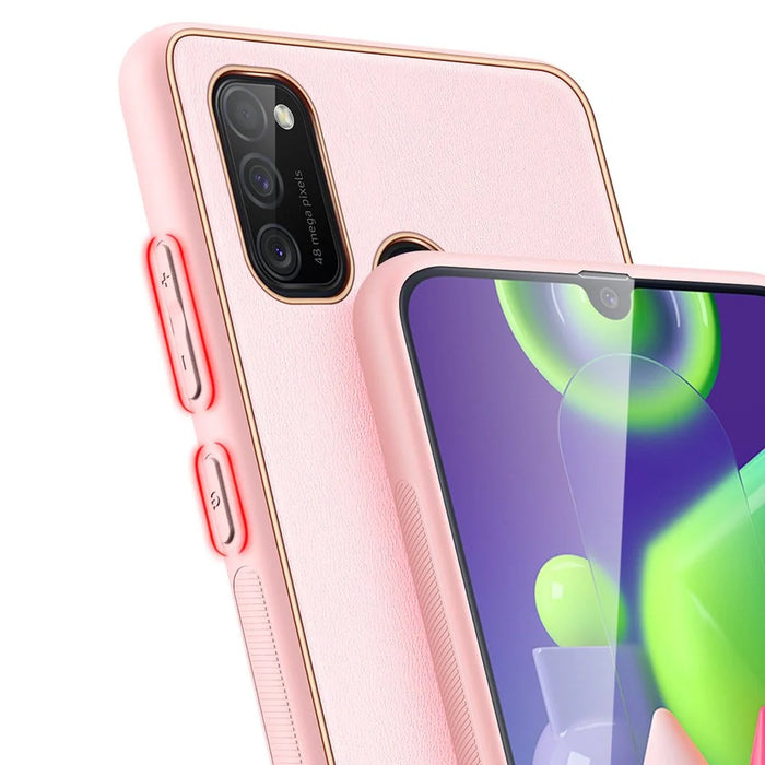 Dux Ducis Yolo elegant case made of soft TPU and PU leather for Samsung Galaxy M30s pink - Cell phone cases