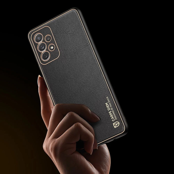 Dux Ducis Yolo elegant case made of soft TPU and PU leather for Samsung Galaxy A72 4G black - Cell phone cases