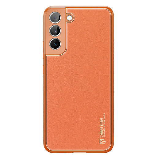 Dux Ducis Yolo elegant cover made of ecological leather for Samsung Galaxy S22 + (S22 Plus) orange - Cell phone cases