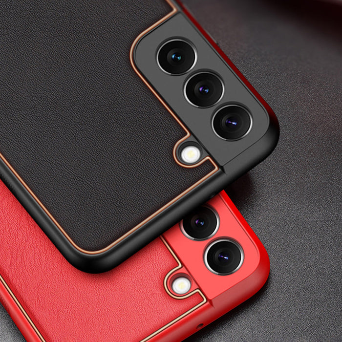 Dux Ducis Yolo elegant cover made of ecological leather for Samsung Galaxy S22 + (S22 Plus) orange - Cell phone cases