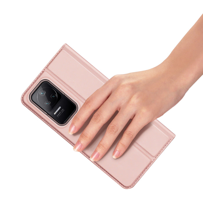 Dux Ducis Skin Pro Holster Cover Flip Cover for Xiaomi Poco F4 5G pink