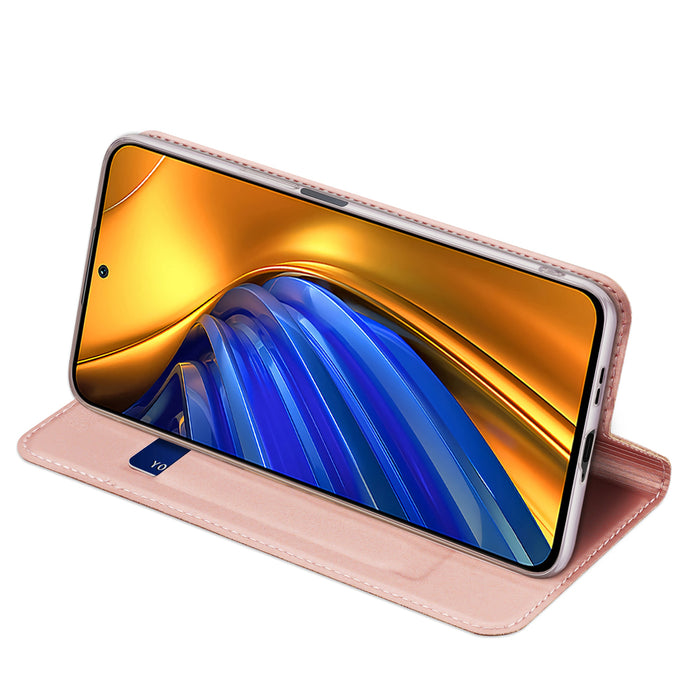 Dux Ducis Skin Pro Holster Cover Flip Cover for Xiaomi Poco F4 5G pink