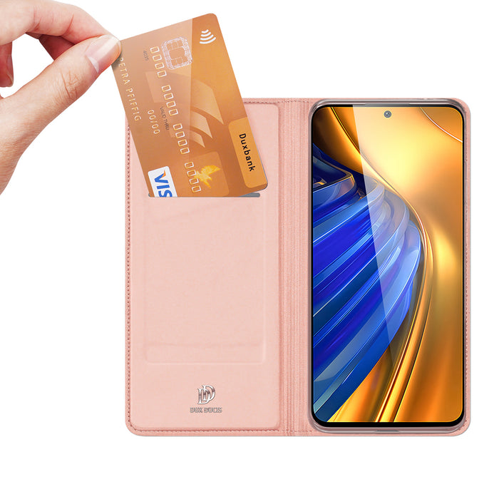 Dux Ducis Skin Pro Holster Cover Flip Cover for Xiaomi Poco F4 5G pink