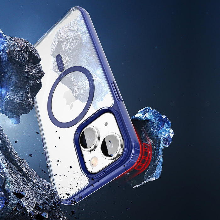 Dux Ducis Clin2 case for iPhone 14 Plus magnetic MagSafe cover blue