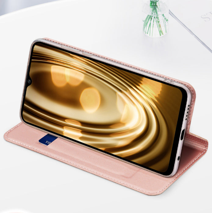 Dux Ducis Skin Pro case for Oppo Reno 8 flip cover card wallet stand black