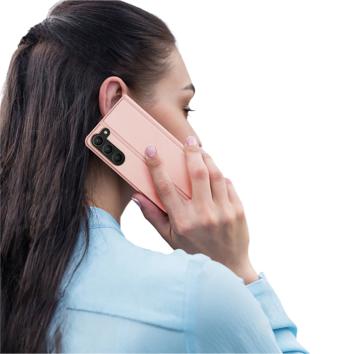 Dux Ducis Skin Pro case for Samsung Galaxy S23+ flip cover card wallet stand pink