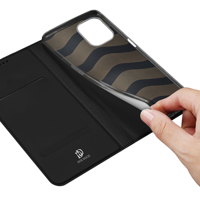 Dux Ducis Skin Pro Case For Realme 10 5G / Realme 9i 5G Cover Flip Card Wallet Stand Black