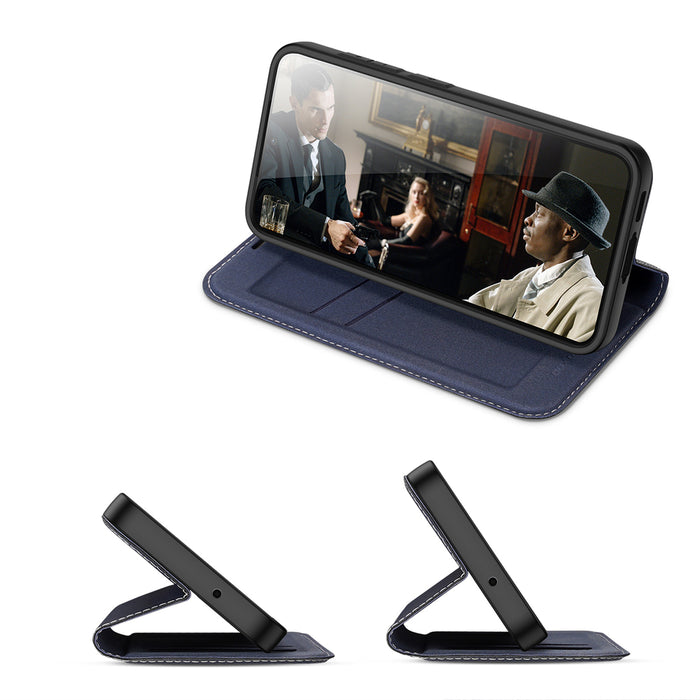 Dux Ducis Skin X2 case Samsung Galaxy S23+ flip case wallet stand blue