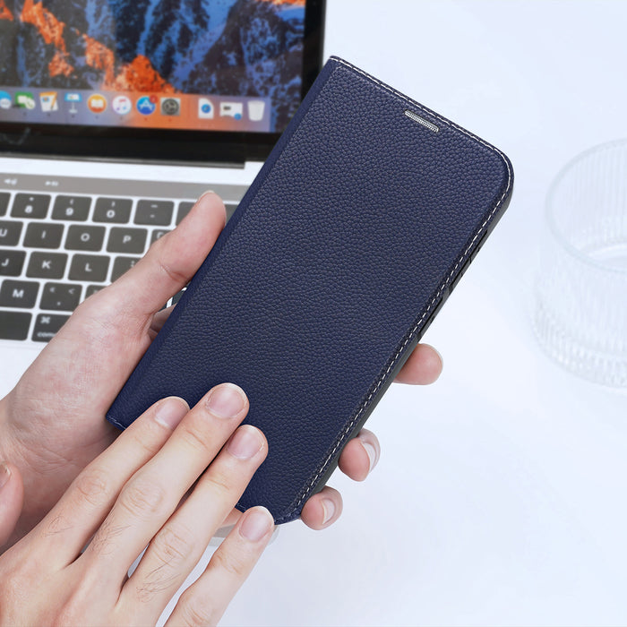 Dux Ducis Skin X2 case Samsung Galaxy S23+ flip case wallet stand blue