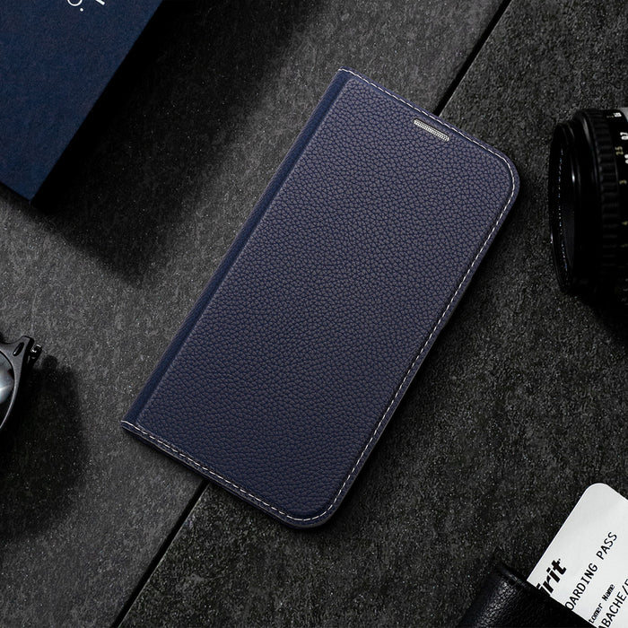 Dux Ducis Skin X2 case Samsung Galaxy S23+ flip case wallet stand blue
