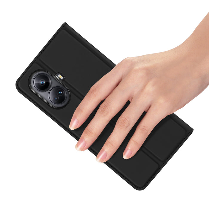 Dux Ducis Skin Pro case for Realme 10 Pro+ flip cover card wallet stand black