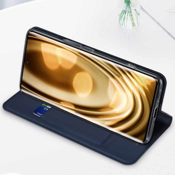 Dux Ducis Skin Pro case for Realme 10 Pro+ flip cover card wallet stand blue