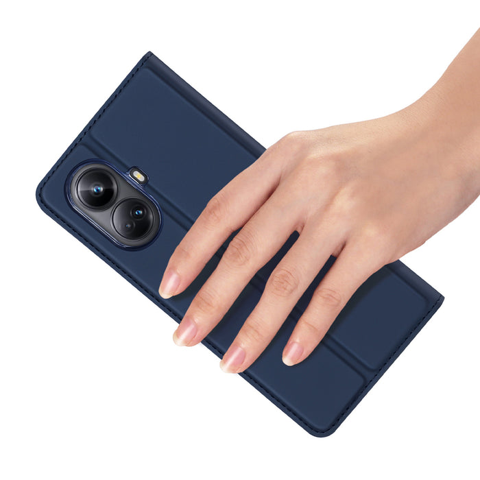 Dux Ducis Skin Pro case for Realme 10 Pro+ flip cover card wallet stand blue