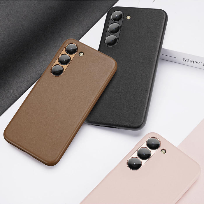 Dux Ducis Grit case for Samsung Galaxy S23+ elegant case made of artificial leather black