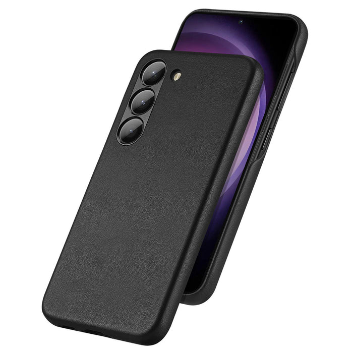 Dux Ducis Grit case for Samsung Galaxy S23+ elegant case made of artificial leather black