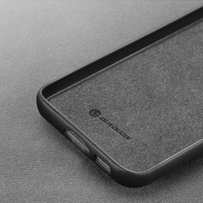 Dux Ducis Grit case for Samsung Galaxy S23+ elegant case made of artificial leather black