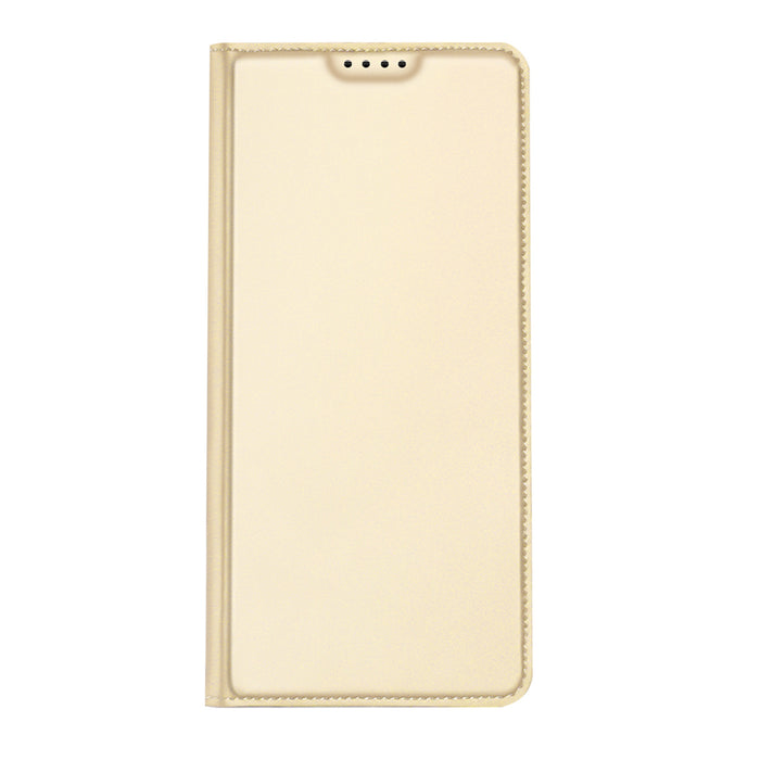 Dux Ducis Skin Pro Case For Xiaomi Redmi 11A / Poco C55 / Redmi 12C Cover Flip Card Wallet Stand Gold
