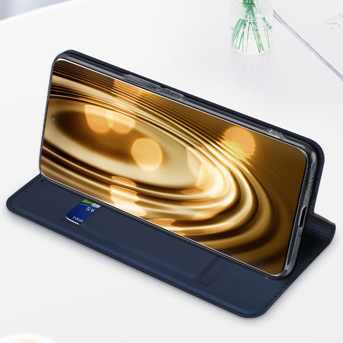 Dux Ducis Skin Pro Case for Honor Magic5 Flip Card Wallet Stand Blue