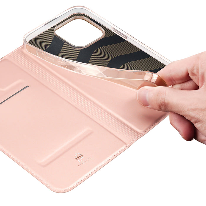 Dux Ducis Skin Pro Wallet Case for iPhone 15 Pro Max - Pink