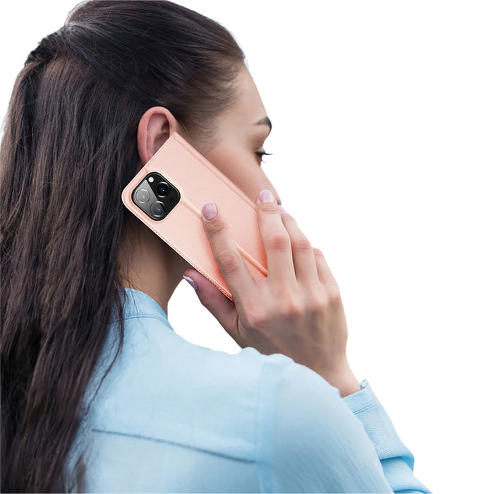 Dux Ducis Skin Pro Wallet Case for iPhone 15 Pro - Pink