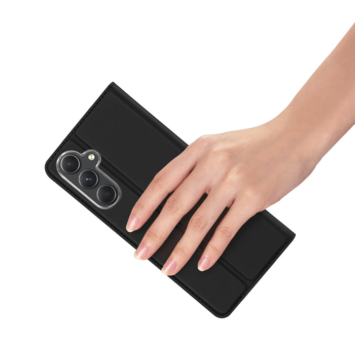 Wallet case with stand for Samsung Galaxy S23 FE Dux Ducis Skin Pro - black