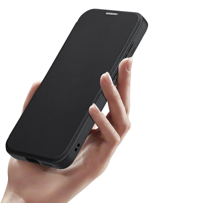 Dux Ducis Skin X Pro case for Samsung S24+ with magnetic ring and flap - black