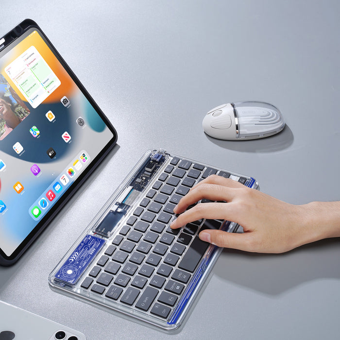Dux Ducis Keyboard (CK Series) Wireless for Laptop / Tablet / Phone - Transparent