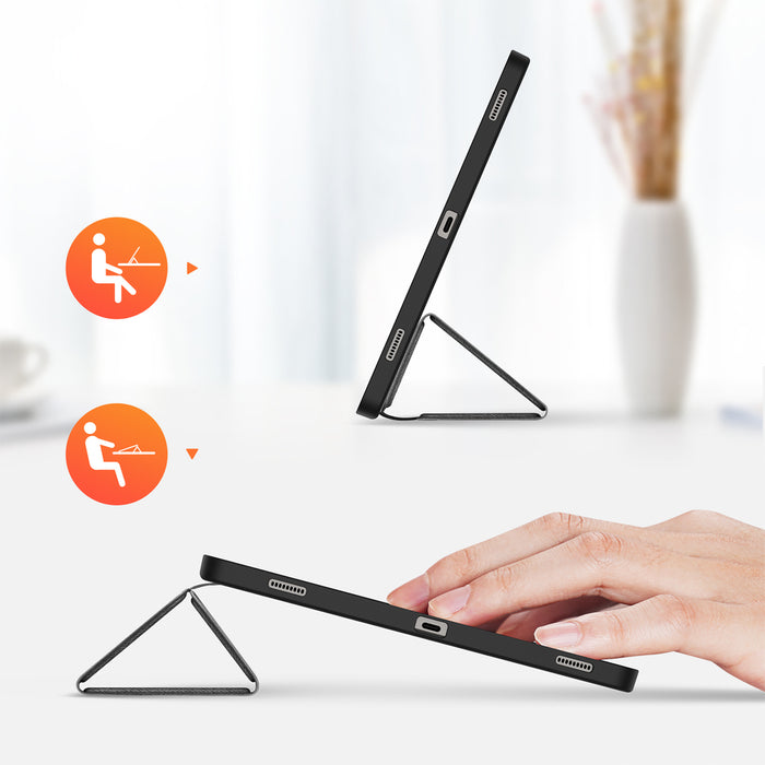 Dux Ducis Domo PU Leather Case with Stand for Samsung Tab S10+ / S9+ / S9 FE+ - Black