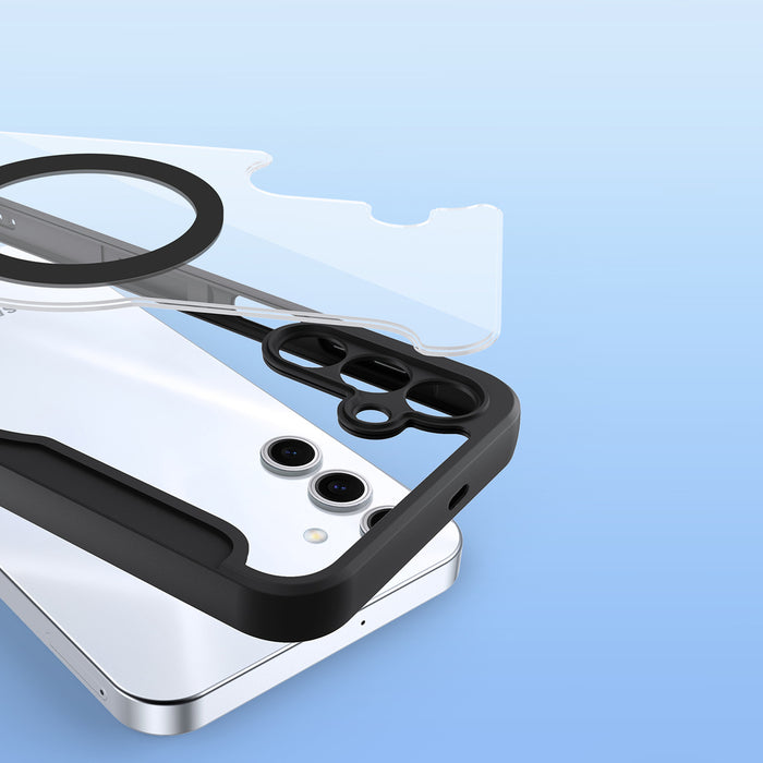 Dux Ducis Skin X Pro case for Samsung Galaxy S25+ with MagSafe and wallet - black